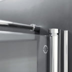 Porta doccia modello Giunone con apertura battente 90 cm in cristallo opaco temperato 6 mm