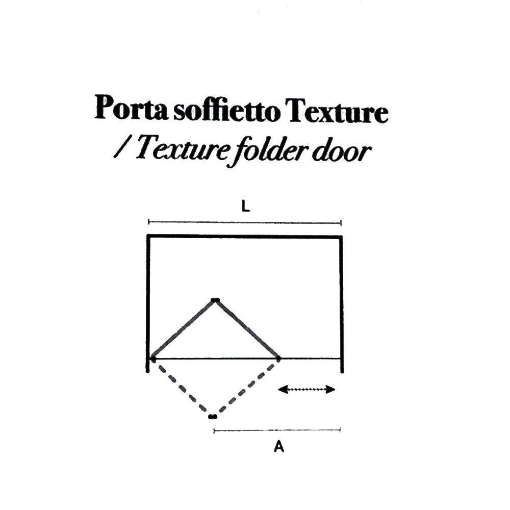 Porta doccia modello Minerva con apertura a soffietto da 90 cm in cristallo opaco 6 mm