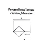 Porta doccia modello Minerva con apertura a soffietto da 90 cm in cristallo opaco 6 mm