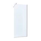 Parete doccia Walk-In assemblata DocciaGo serie Clover 90 cm - Cromo/Trasparente