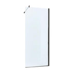 Parete doccia Walk-In assemblata DocciaGo serie Clover 80 cm - Nero/Trasparente