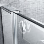 Pannello fisso da cm 70 per porta doccia apertura scorrevole reversibile modello Diomede in cristallo temperato mm 8