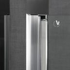 Porta doccia battente da cm 68 modello Ermes in cristallo temperato mm 6