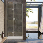 Porta doccia battente da cm 68 modello Ermes in cristallo temperato mm 6