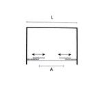 Porta doccia con 2 ante scorrevoli cm 160 modello Afrodite in cristallo temperato mm 6