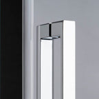 Box doccia rettangolare con apertura angolare cm 90x80 modello Lauren in cristallo temperato mm 8 -LATO DESTRO