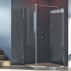 Parete Walk-in da 80 cm in cristallo trasparente spessore 6 mm - Offerta