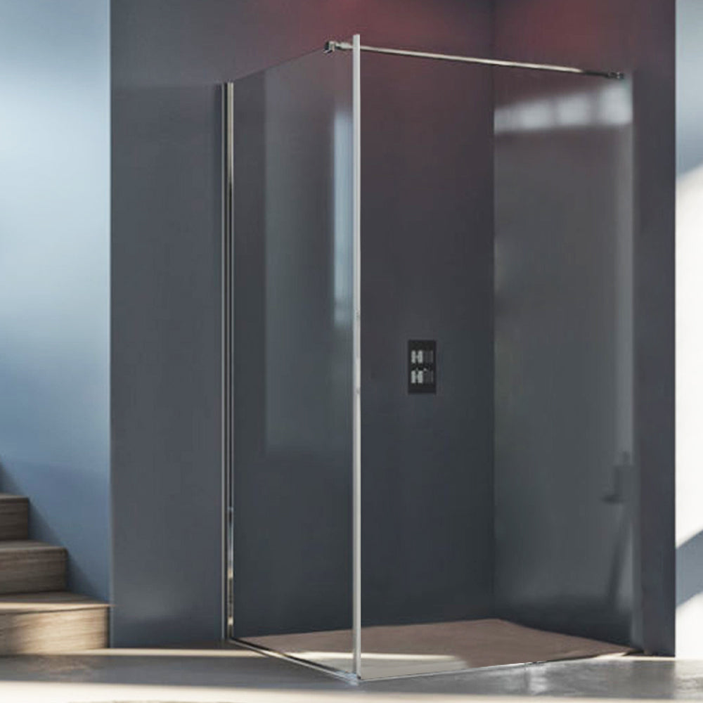 Parete Walk-in da 80 cm in cristallo trasparente spessore 6 mm - Offerta
