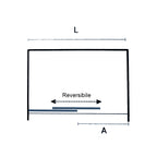 Porta doccia 115 cm Smart apertura scorrevole in cristallo temperato trasparente da 6 mm per nicchia