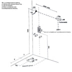 Cabina doccia multifunzione Ercole cm 100x80 con idrogetti dorsali- Versione Sinistra