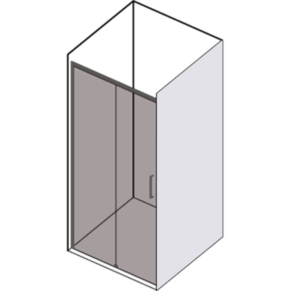Porta doccia scorrevole SINISTRA cm 104 modello Afrodite in cristallo temperato mm 6