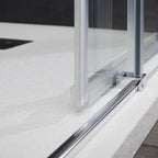 Porta doccia 2 ante scorrevoli cm 170 modello Afrodite in cristallo temperato mm 6