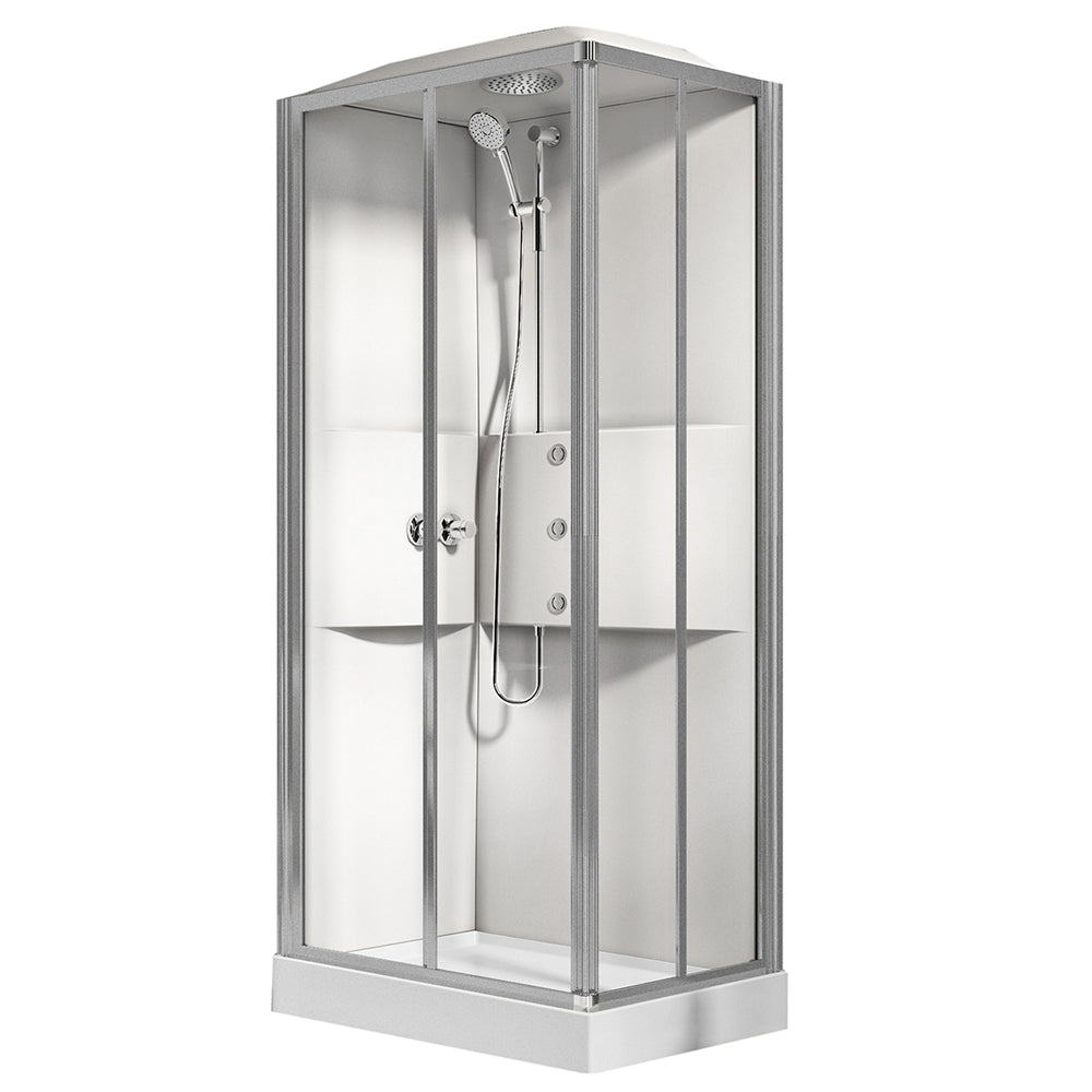 Cabina doccia multifunzione Novellini con idromassaggio cm 80x100