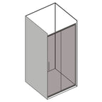 Cabina doccia multifunzione Novellini con idromassaggio cm 80x120 porta scorrevole