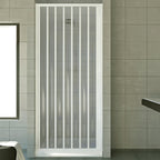 Porta doccia a nicchia soffietto modello Frio in pvc cm 120-140