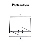 Porta doccia saloon per nicchia modello Iris cm 80 cristallo opaco - Offerta