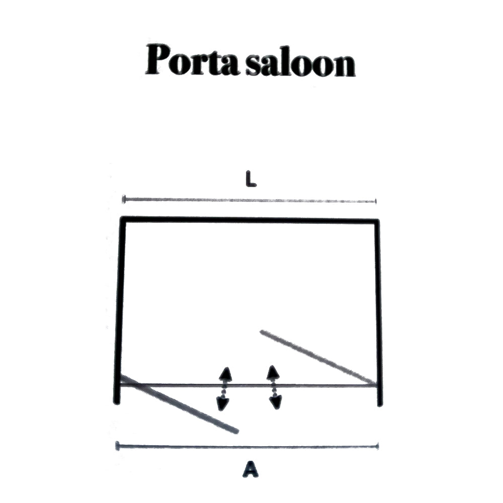 Porta doccia saloon per nicchia modello Iris cm 80 cristallo opaco - Offerta