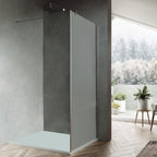 Parete Walk-in modello Iris da 70 cm in cristallo opaco da 6 mm - Offerta
