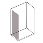 Pannello fisso doccia per abbinamento box doccia Iconic cm 80 vetro anticalcare Smart Clean