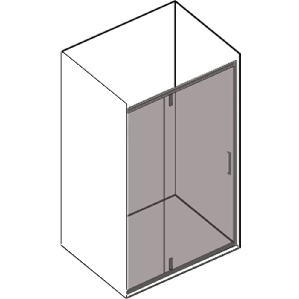 Porta doccia battente da 100 cm modello Dioniso in cristallo trasparente 6 mm reversibile