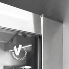 Porta doccia 2 ante scorrevoli da 150 cm modello Dioniso in cristallo trasparente 6 mm reversibile