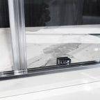 Porta doccia 2 ante scorrevoli da 150 cm modello Dioniso in cristallo trasparente 6 mm reversibile