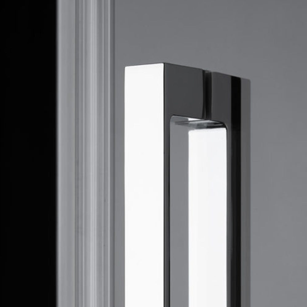 Porta doccia scorrevole da 132 cm modello Dioniso in cristallo trasparente 6 mm reversibile