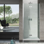 Porta doccia a soffietto con apertura a sinistra modello Beauty cm 80 in cristallo temperato mm 8