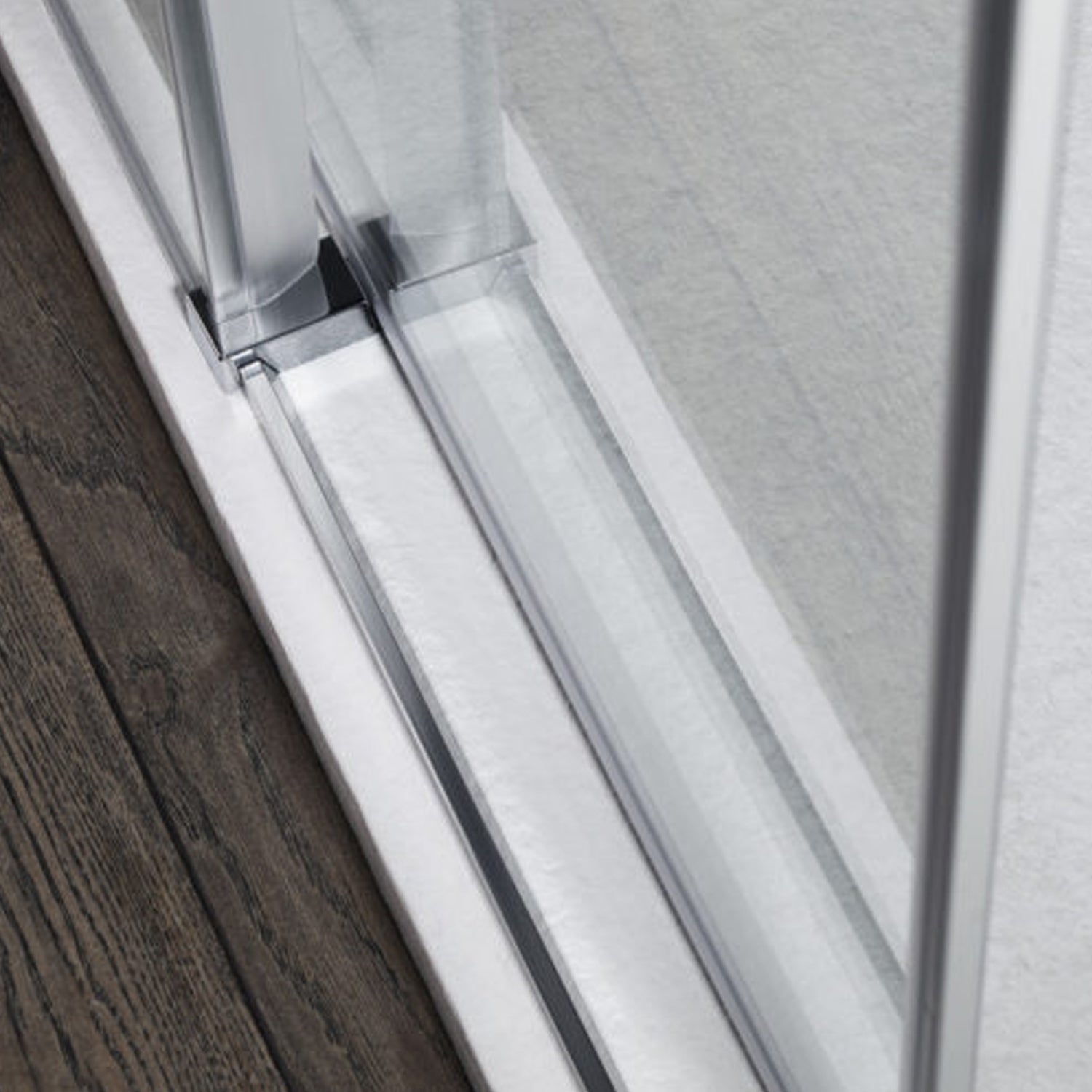 Porta doccia apertura scorrevole cm 180x200h modello Diomede in cristallo temperato mm 8 reversibile