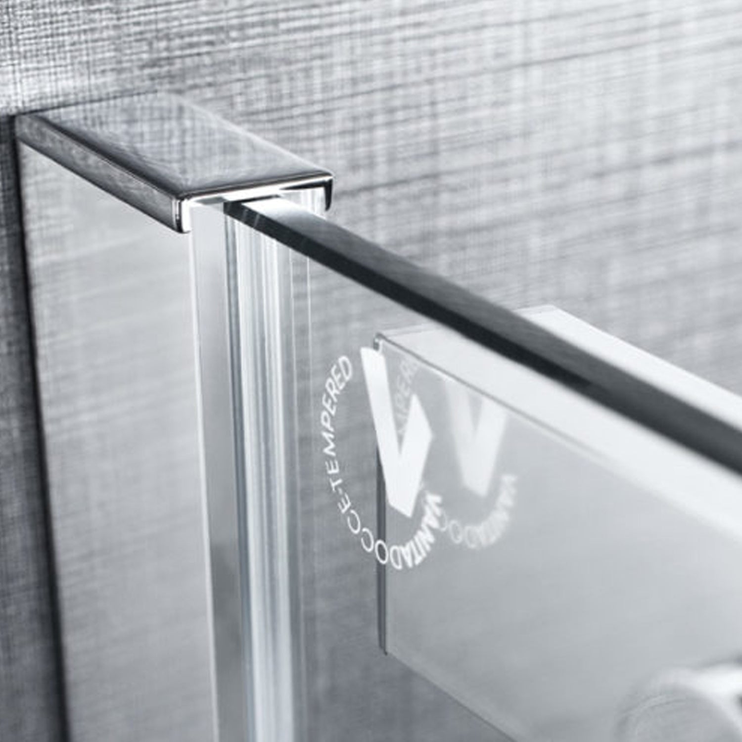 Porta doccia apertura scorrevole cm 120x200h modello Diomede in cristallo temperato mm 8 reversibile