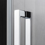 Porta doccia battente apertura sinistra cm 75 modello Atlas in cristallo temperato mm 8