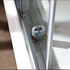 Box Doccia Lunar 80x80 Cm In Cristallo Trasparente Da 4mm Con Chiusura Calamitata