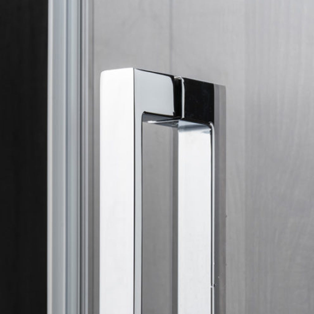 Porta doccia battente versione destra cm 120 modello Atlas in cristallo temperato mm 8