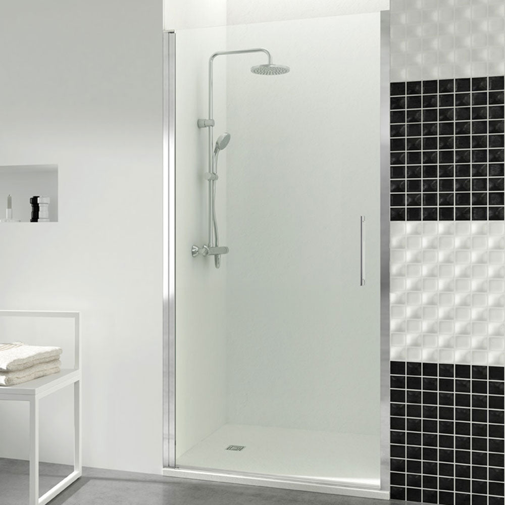 Porta doccia battente GME Open da 55 cm con profilo a chiusura magnetica