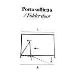 Porta doccia con apertura a soffietto da 90 cm cristallo trasparente temperato da 6 mm