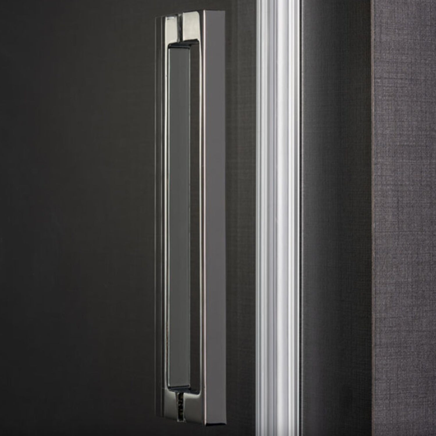 Porta doccia modello Ermes con apertura saloon da 105 cm cristallo trasparente temperato 6 mm