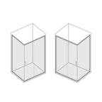 Box doccia 70x100 modello Loop con porta scorrevole cristallo 6 mm anticalcare Smart Clean