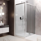 Box doccia 70x100 modello Loop con porta scorrevole cristallo 6 mm anticalcare Smart Clean