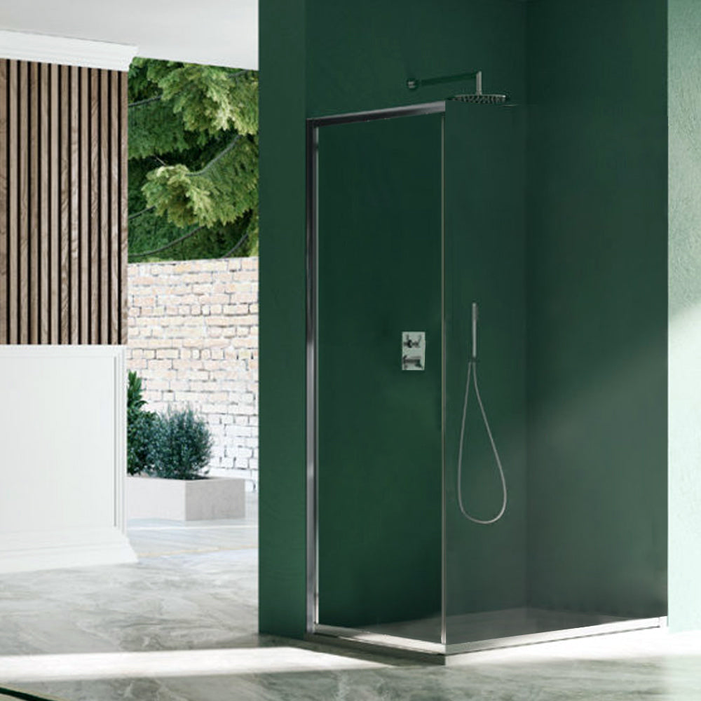 Pannello fisso da cm 70 per installazione su box doccia apertura scorrevole modello Glory in cristallo temperato mm 8