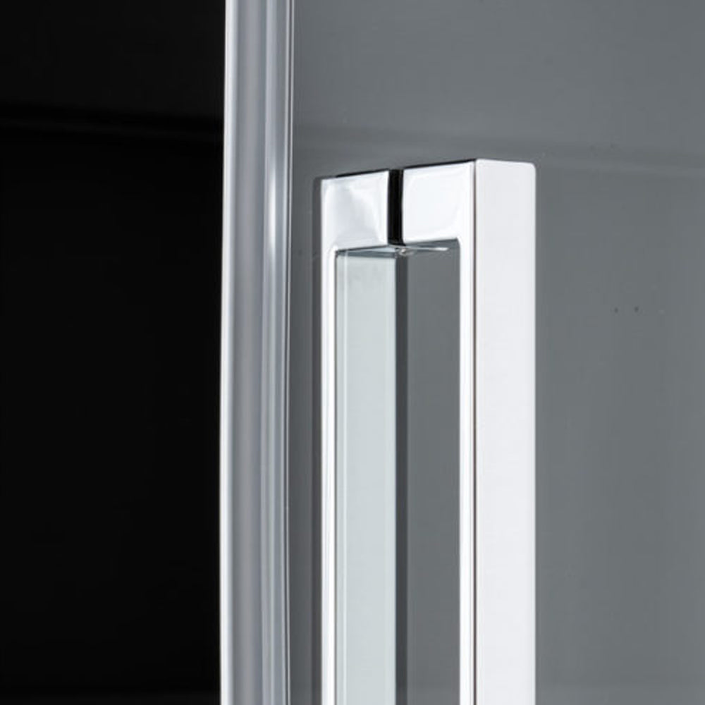Porta doccia scorrevole da cm 120 installazione a nicchia modello Glory in cristallo temperato mm 8