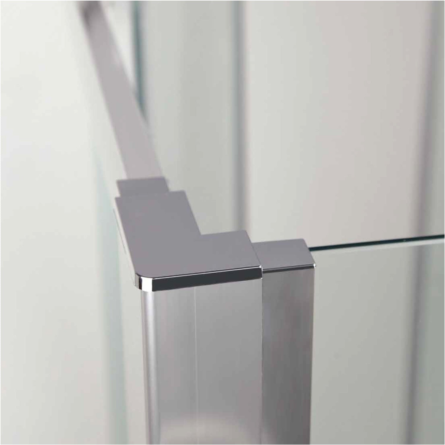 Box doccia angolare apertura scorrevole 75X80cm cristallo satinato profilo bianco Oceania