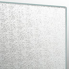 Box doccia 1 anta scorrevole 130cm cristallo stampato C profilo bianco Oceania