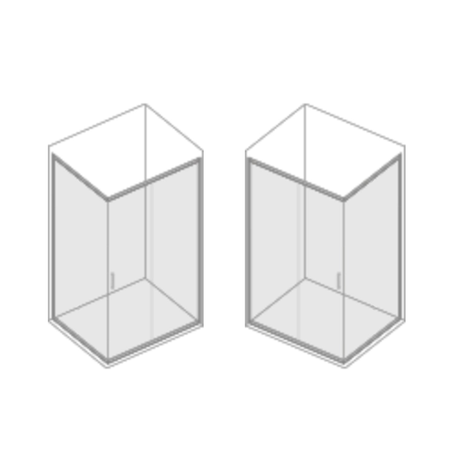 Box doccia 70x140 modello Loop con porta scorrevole cristallo 6 mm anticalcare Smart Clean