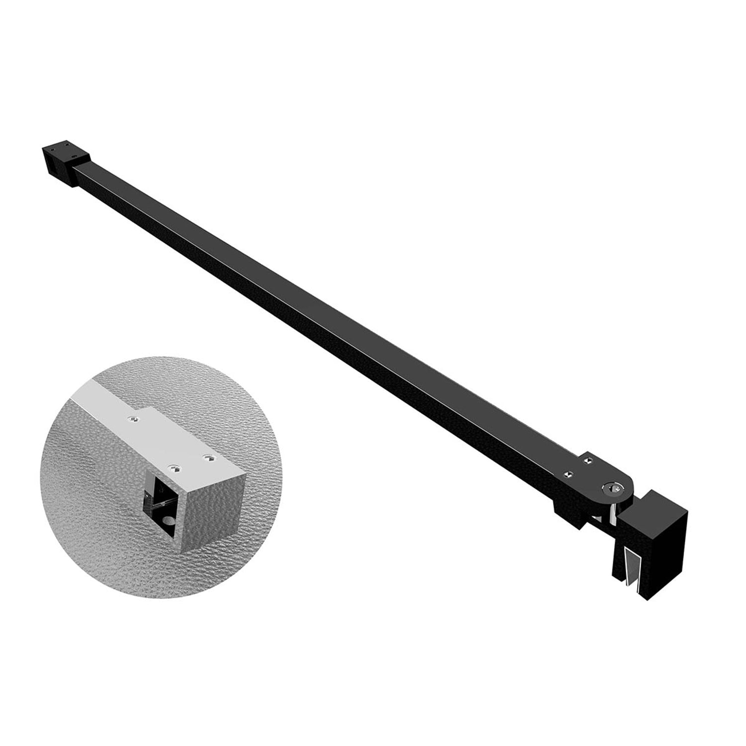 Braccio a T per Walk-In quadro 65 cm DocciaGo - Cromo