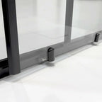 Box doccia semicircolare DocciaGo modello Treasure con porte scorrevoli