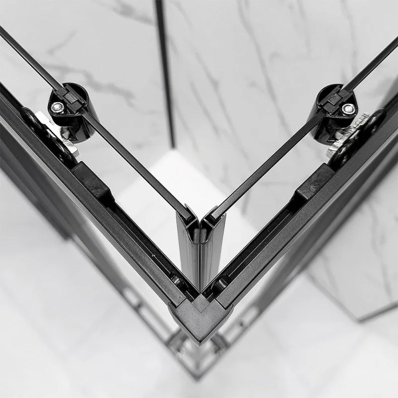 Box doccia semicircolare DocciaGo modello Treasure con porte scorrevoli