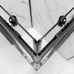 Box doccia semicircolare DocciaGo modello Treasure con porte scorrevoli