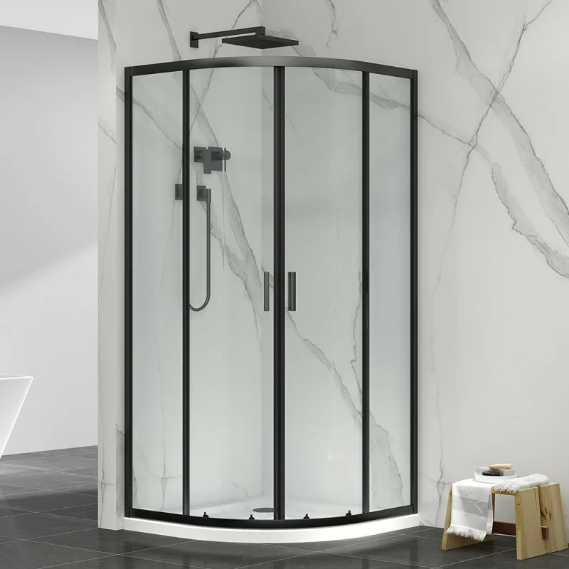 Box doccia semicircolare DocciaGo modello Treasure con porte scorrevoli