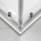 Box doccia semicircolare DocciaGo modello Treasure con porte scorrevoli