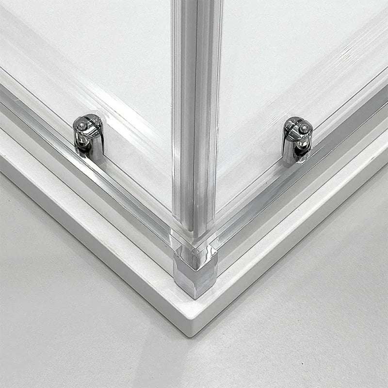 Box doccia semicircolare DocciaGo modello Treasure con porte scorrevoli